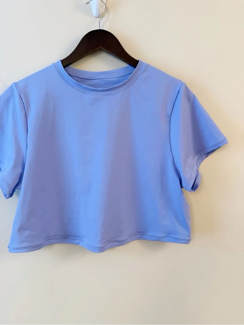 SKIMS Recycled Swim T-Shirt Tee Top Perwinkle Stretch Cropped Coverup 3X